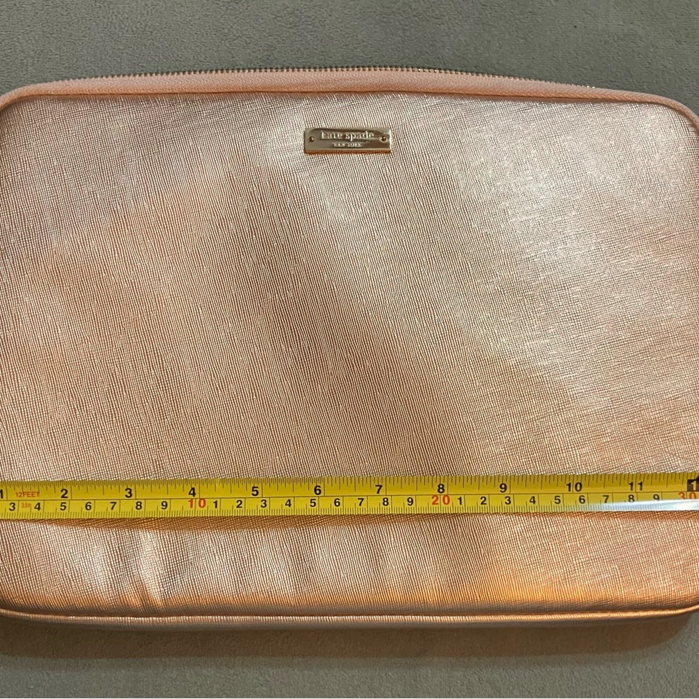 Kate Spade Rose Gold Laptop Sleeve